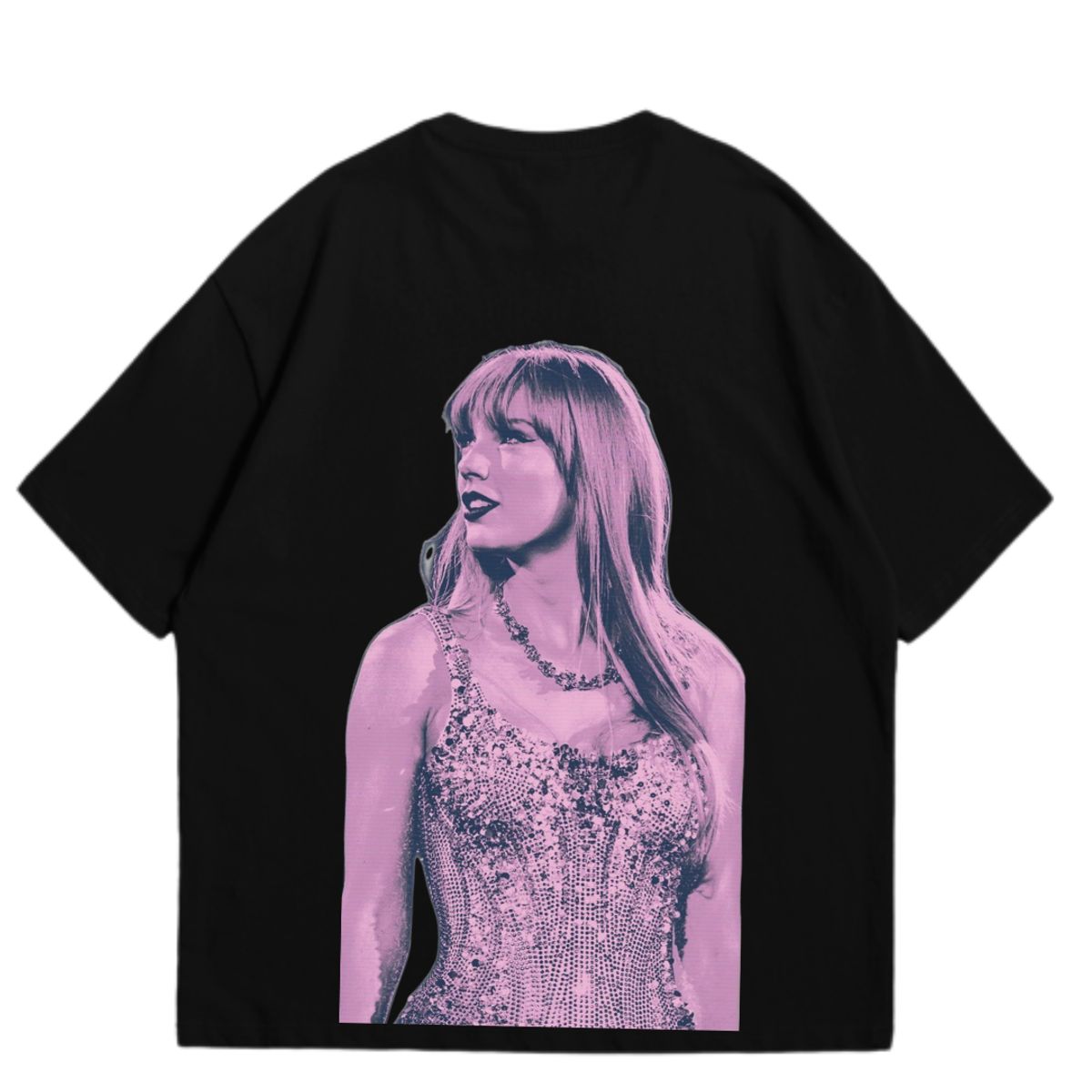 GENERICO - Polo Taylor Swift Oversize Algodón Negro Oversized