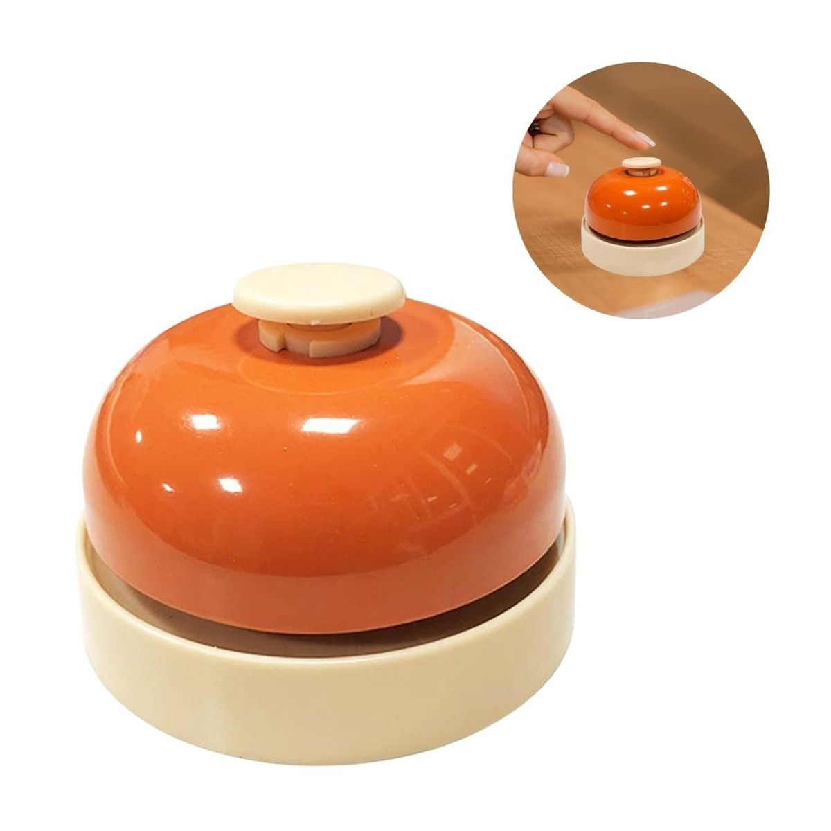GENERICO - Timbre de llamada para Restaurante y Hotel - Color Naranja