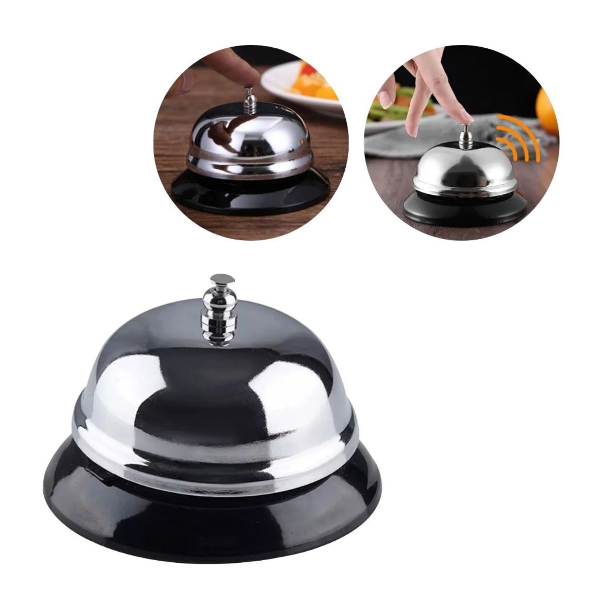 GENERICO - Timbre Metálico para Hotel Recepción Restaurante y Cocina