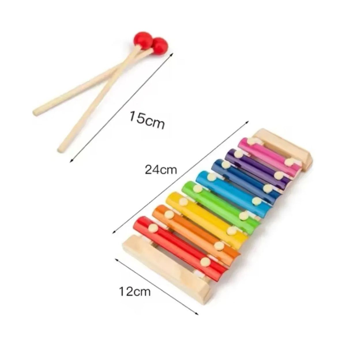 GENERICO - Set de Instrumentos Musicales para Niños - Colores aleatorios