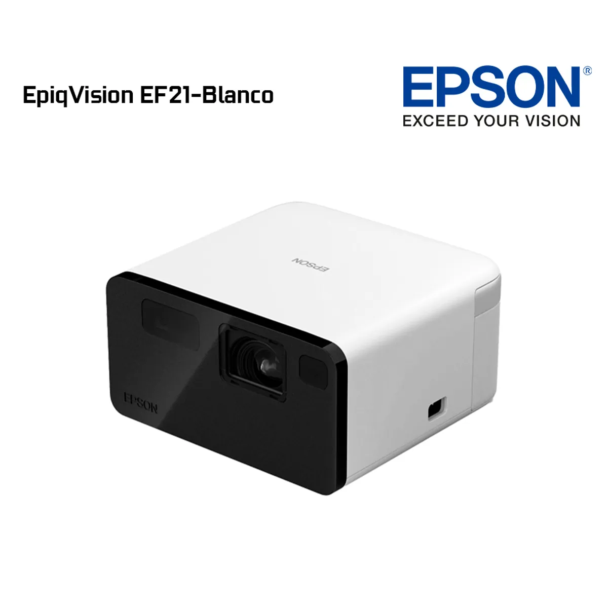EPSON - Proyector Láser Pórtatil Smart Epson EpiqVision EF21-Blanco
