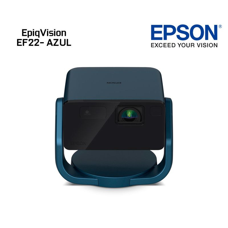 EPSON - Epson EpiqVision EF22 Proyector Láser Portátil Smart - Azul