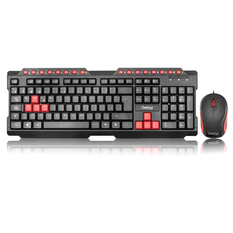 CYBERTEL - Kit Teclado y Mouse USB PRINCE CYB T2000 CYBERTEL