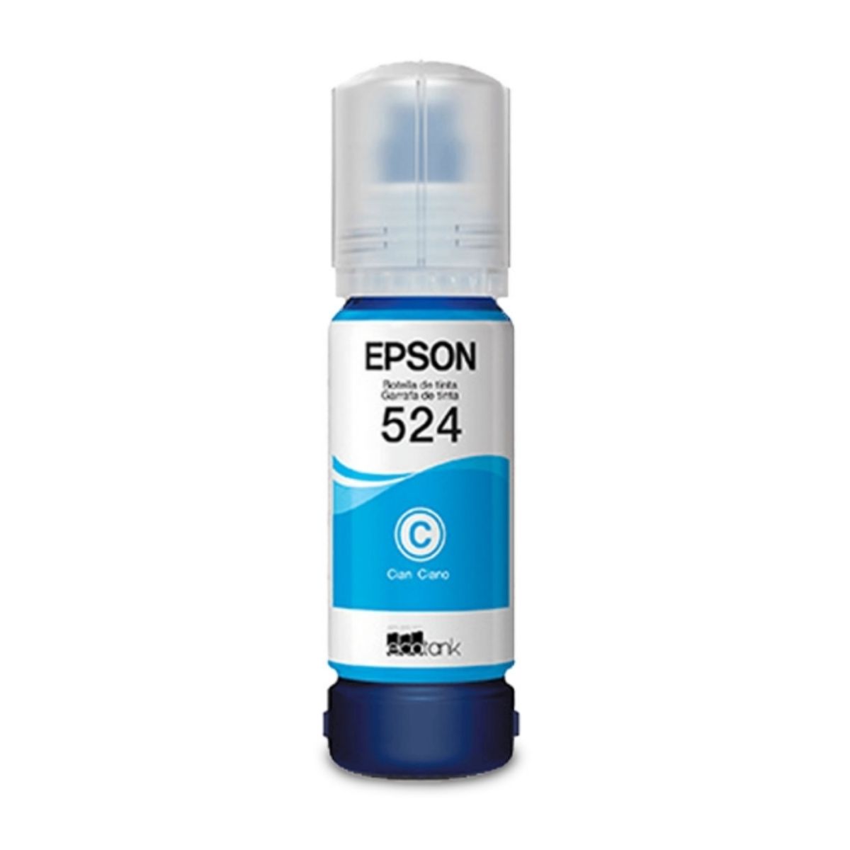 EPSON - Botella de Tinta para impresora 524 Cyan