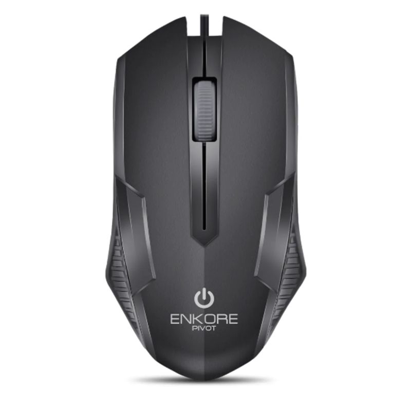 ENKORE - Mouse Optico 1200dpi 3b Negro Enkore Pivot Ekm105