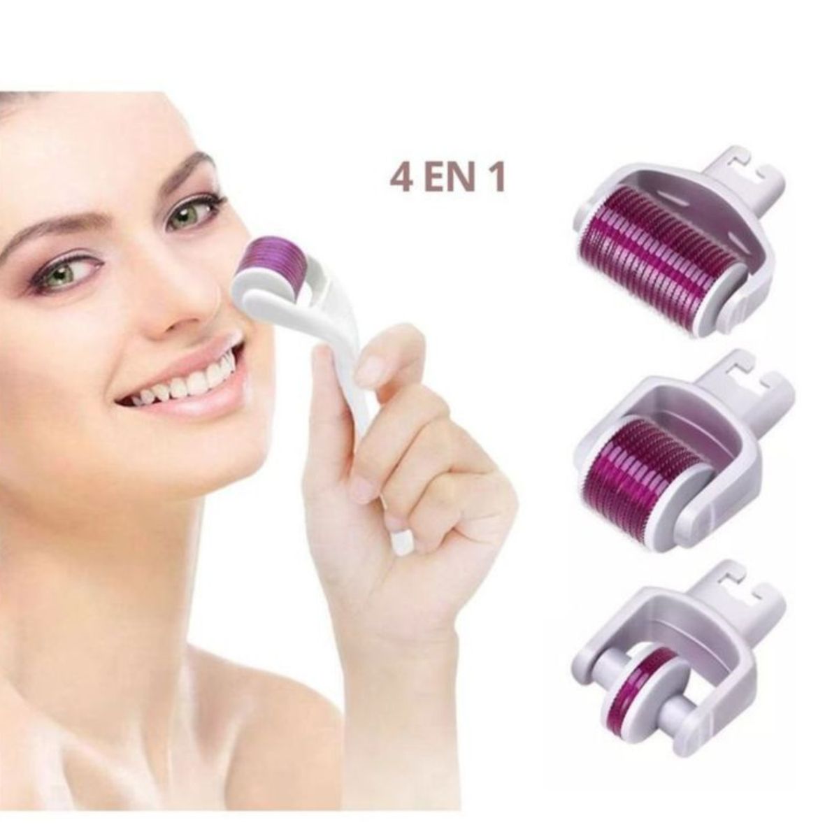 OEM - Derma Roller Rodillo de Mesoterapia 4 en 1