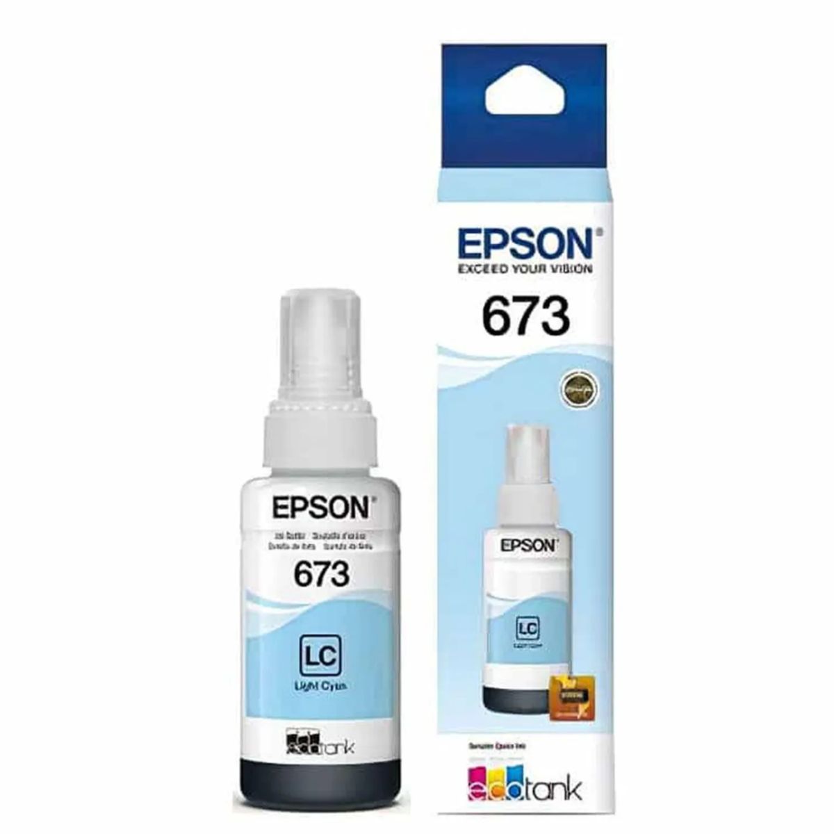 EPSON - Botella de Tinta Epson 673 Cyan Light