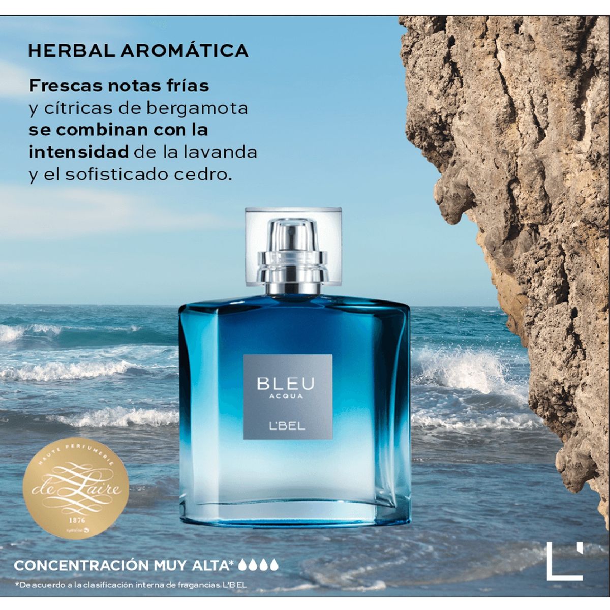 CYZONE - Perfume para hombre Bleu Acqua 100 ml - Lbel