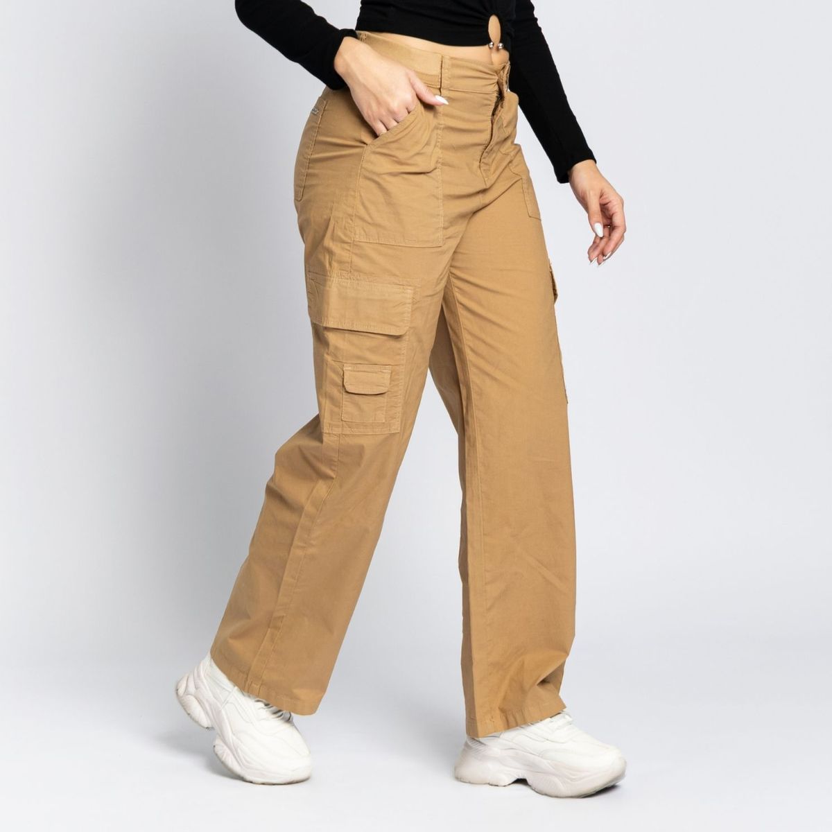 PARADA 111 - PANTALON RECTO CARGO MUJER PARADA111 YESICA