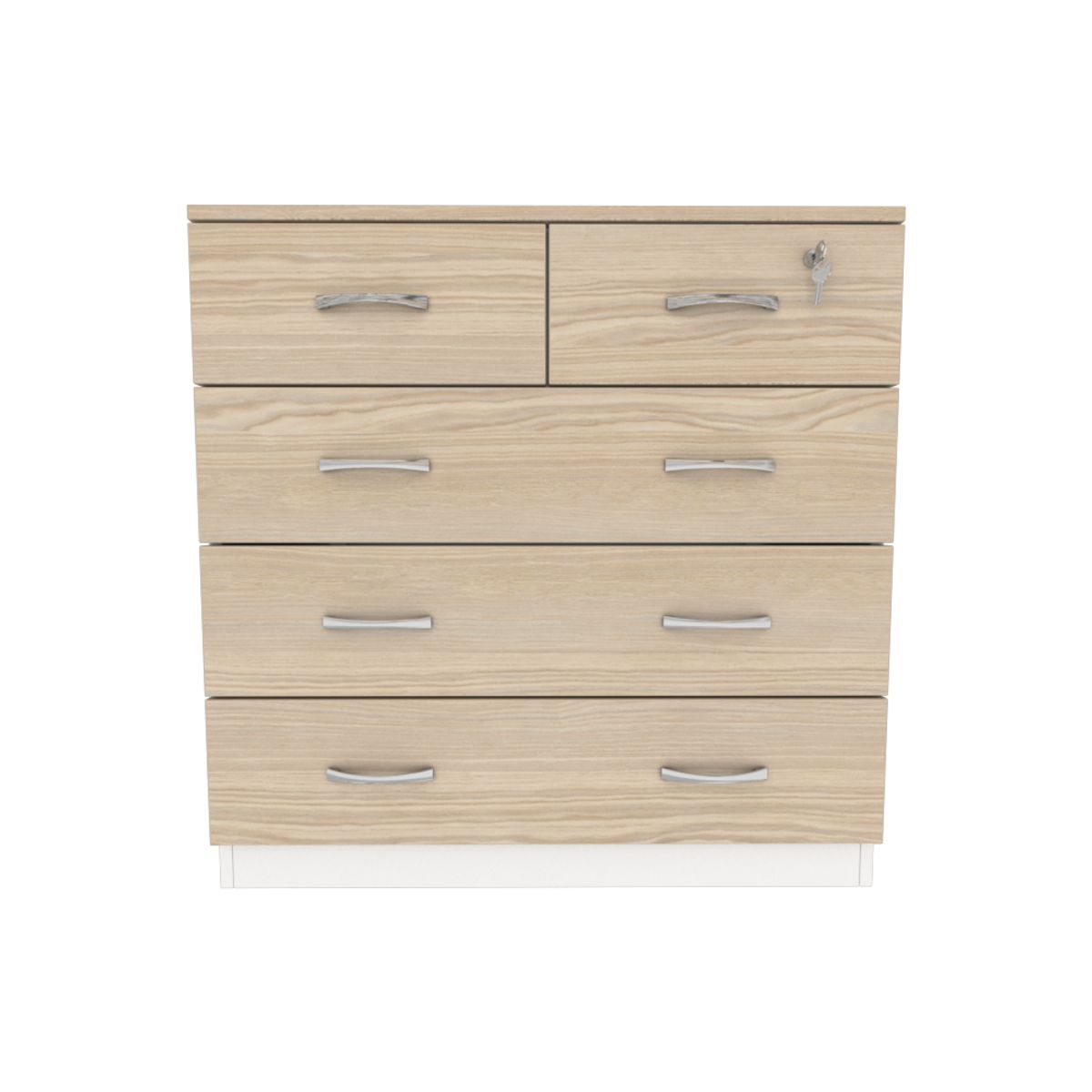 MUEBLES MACRUMO - Cómoda 100cm - 5 Cajones Arena