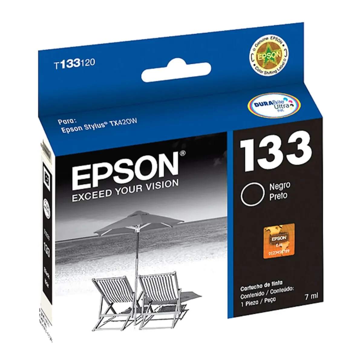 EPSON - TINTA EPSON 133 NEGRO  ORIGINAL