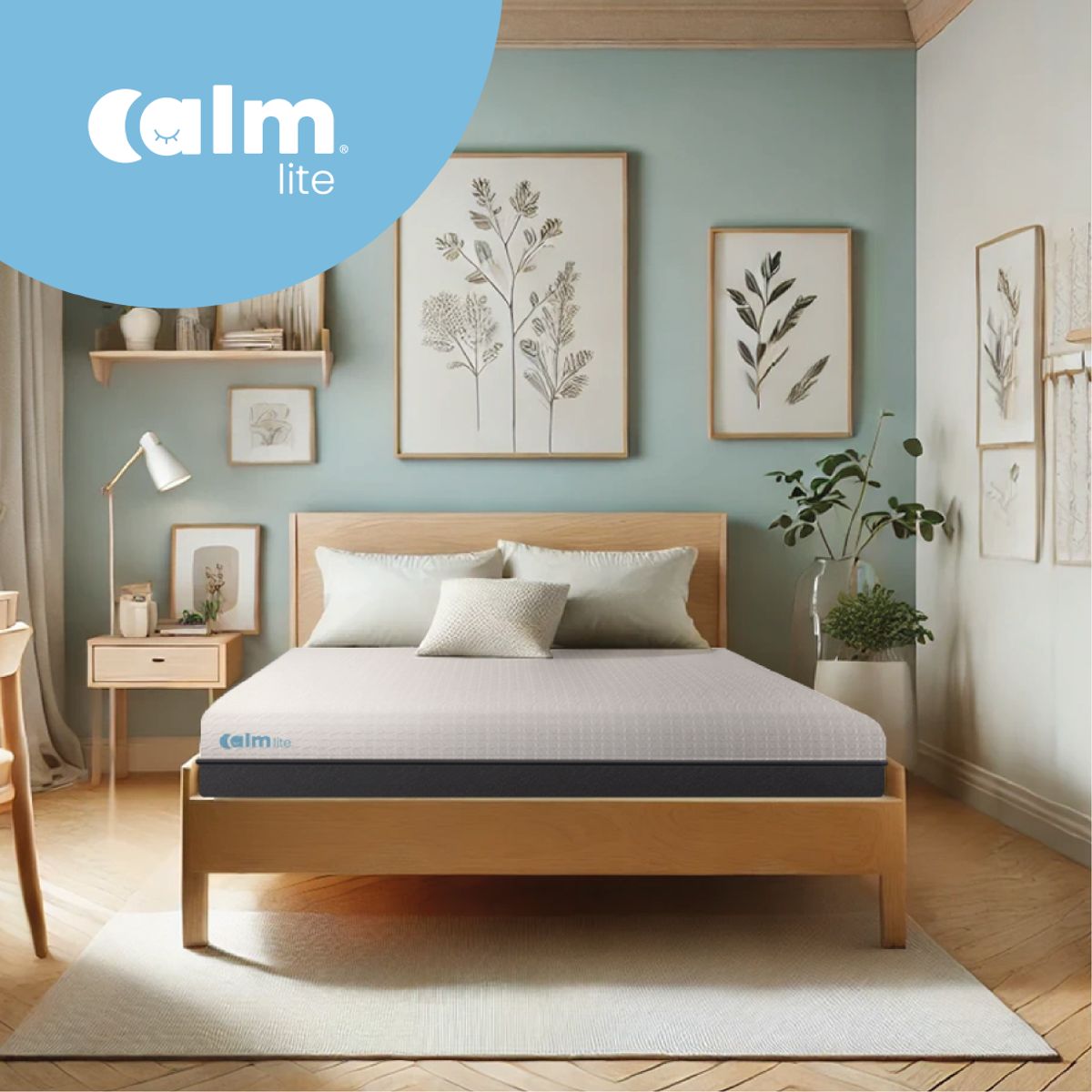 CALM - Colchón Calm Lite Memory Foam 1 Plaza