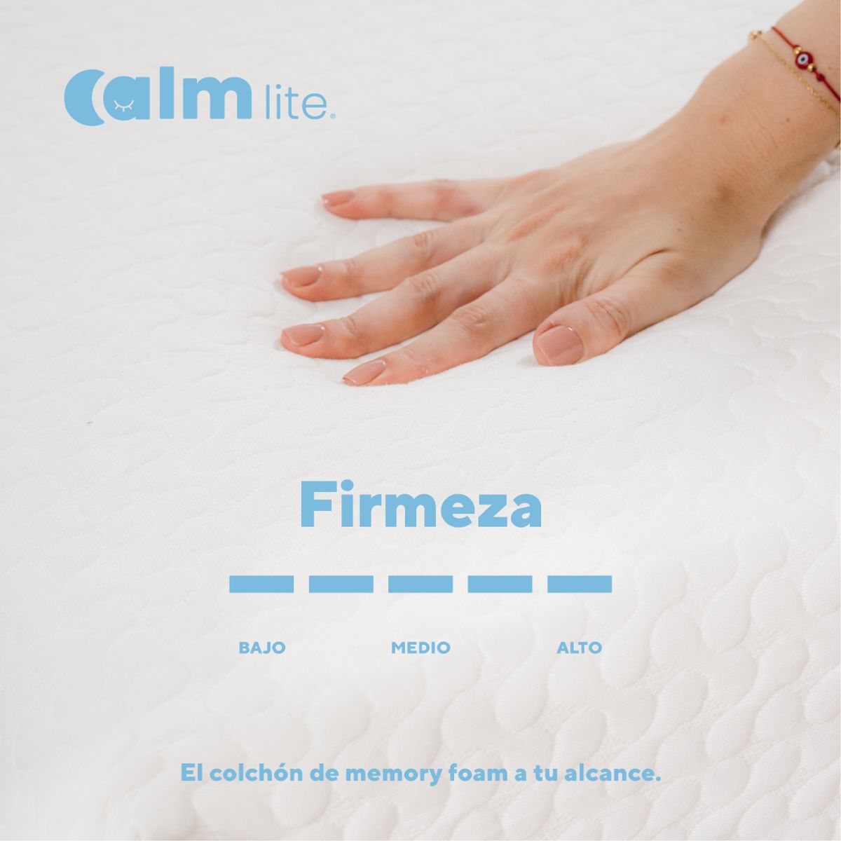 CALM - Colchón Calm Lite Memory Foam 1 Plaza