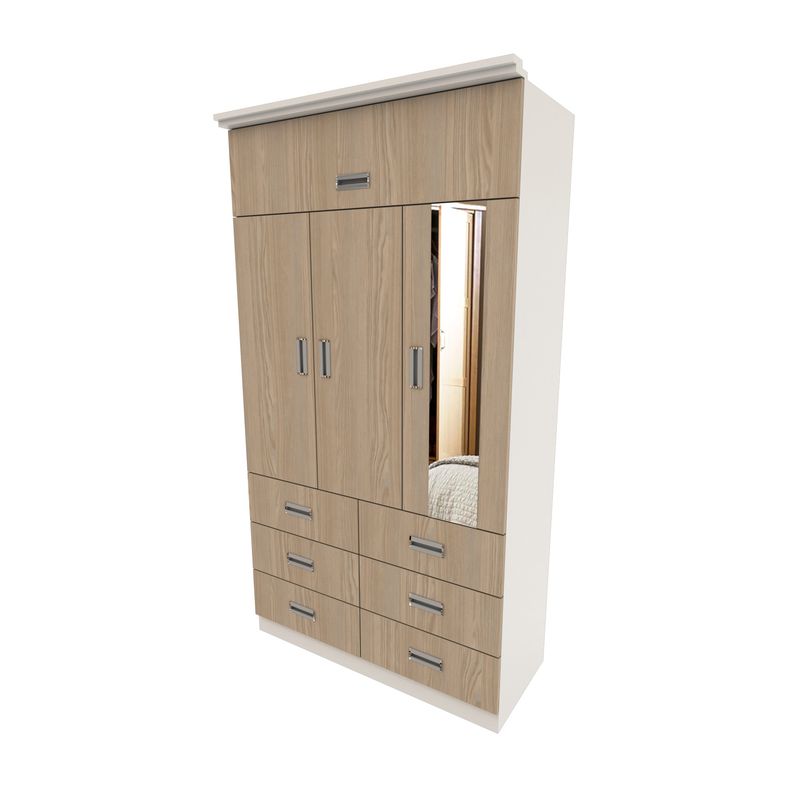 MUEBLES MACRUMO - Ropero de 100cm - Color ARENA