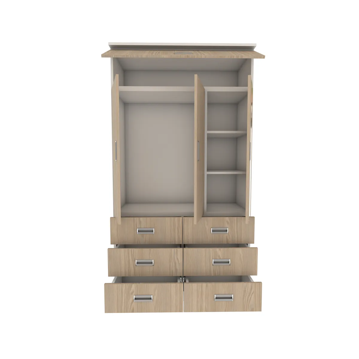 MUEBLES MACRUMO - Ropero de 100cm - Color ARENA