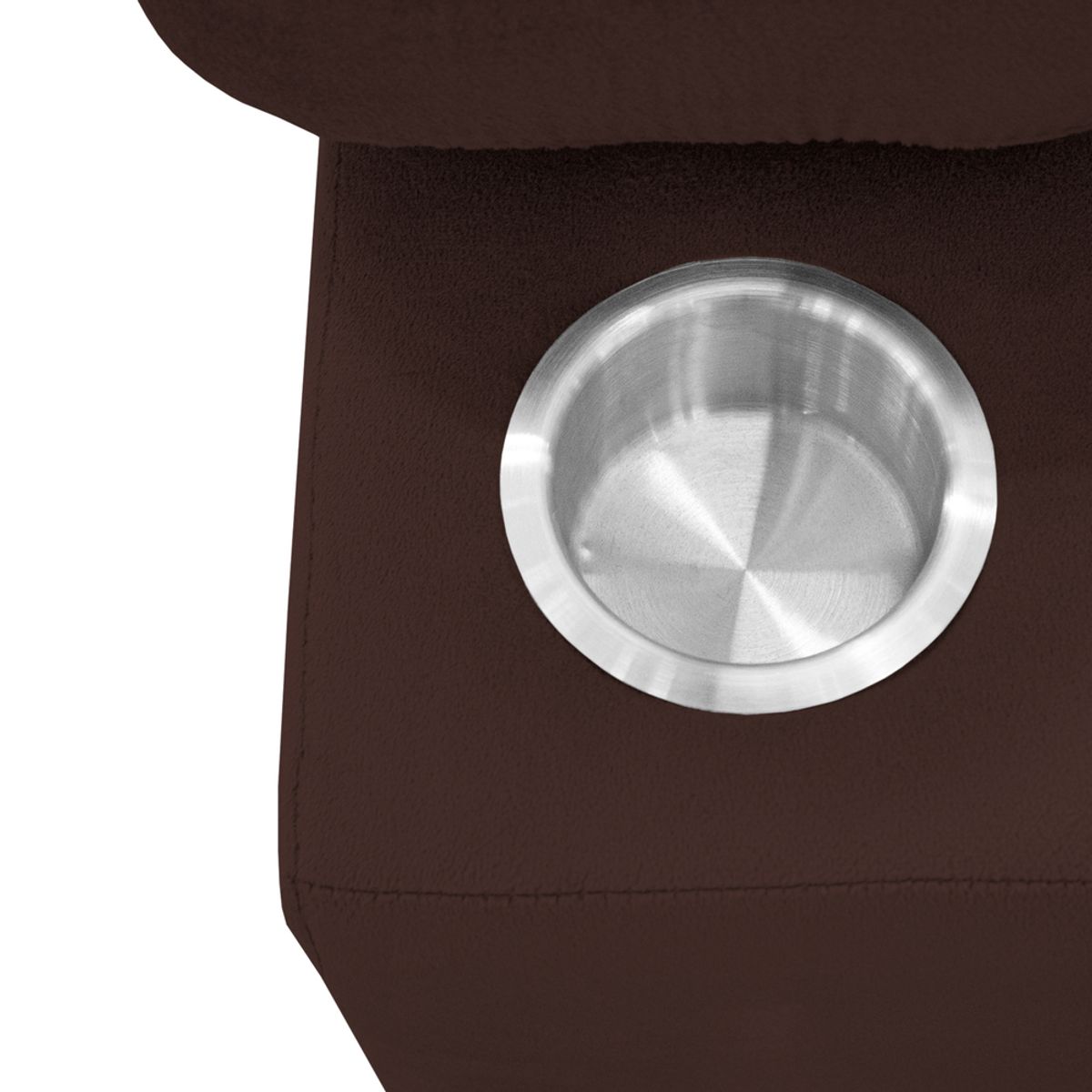 BARAKA HOME - Sofá Cama Baltimore con Porta Vasos y Bolsillo 1.5 plz - Chocolate