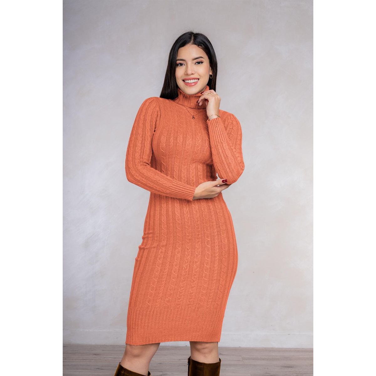 ARMA TU LOOK - VESTIDO NATALIE CUELLO CAFARENA DE CASHMERE ARMA TU LOOK