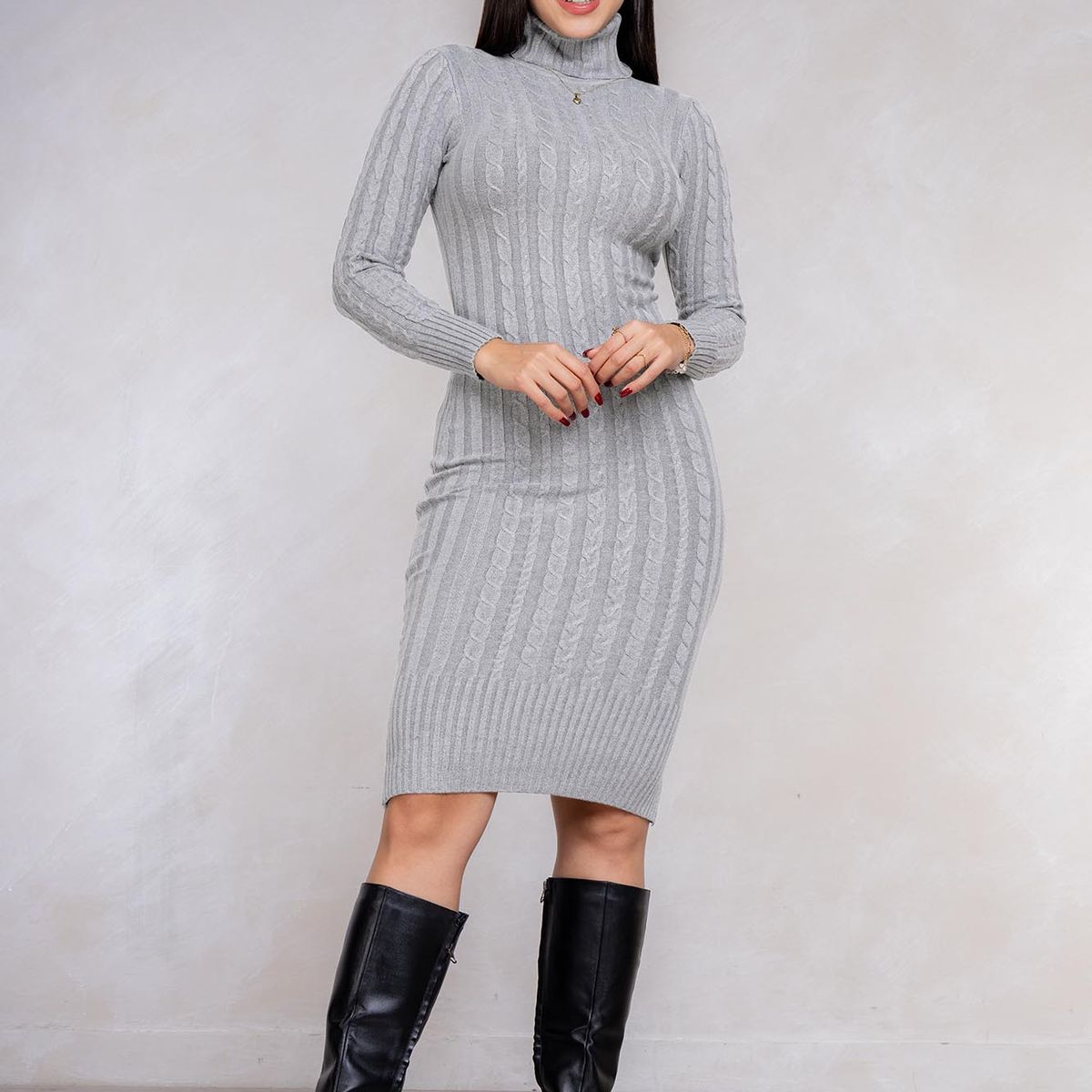 ARMA TU LOOK - VESTIDO NATALIE CUELLO CAFARENA DE CASHMERE ARMA TU LOOK