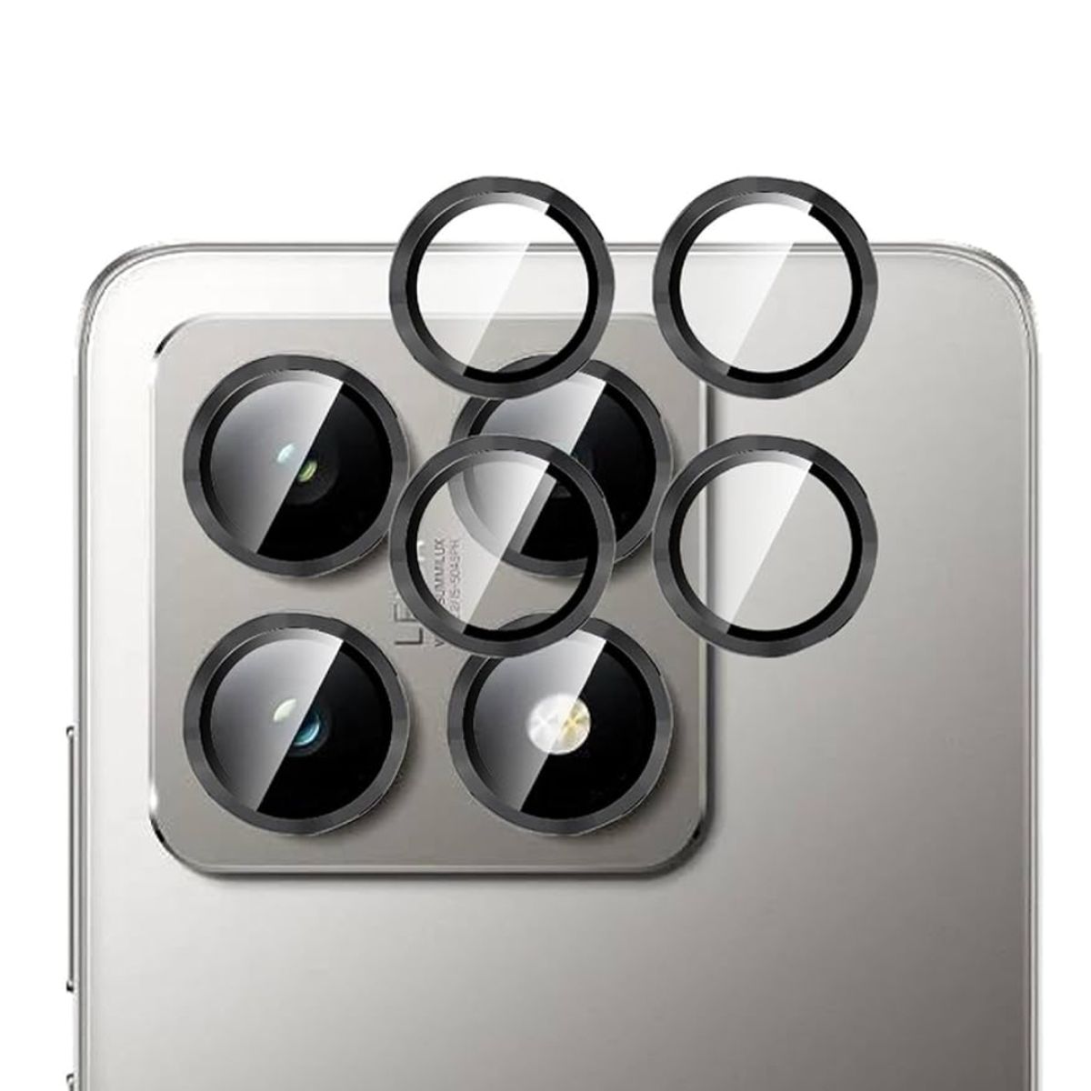 GENERICO - Mica de Camara de Xiaomi Mi 14T individual - Negro