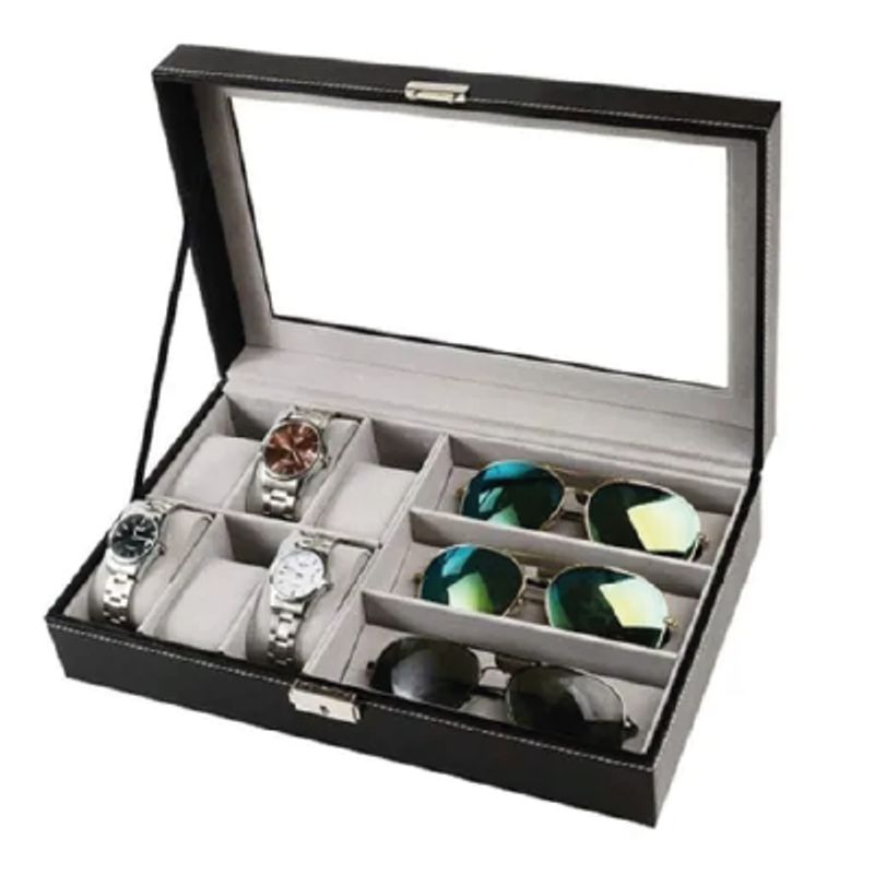 GENERICO - CAJA PORTA RELOJ Y LENTES UNISEX