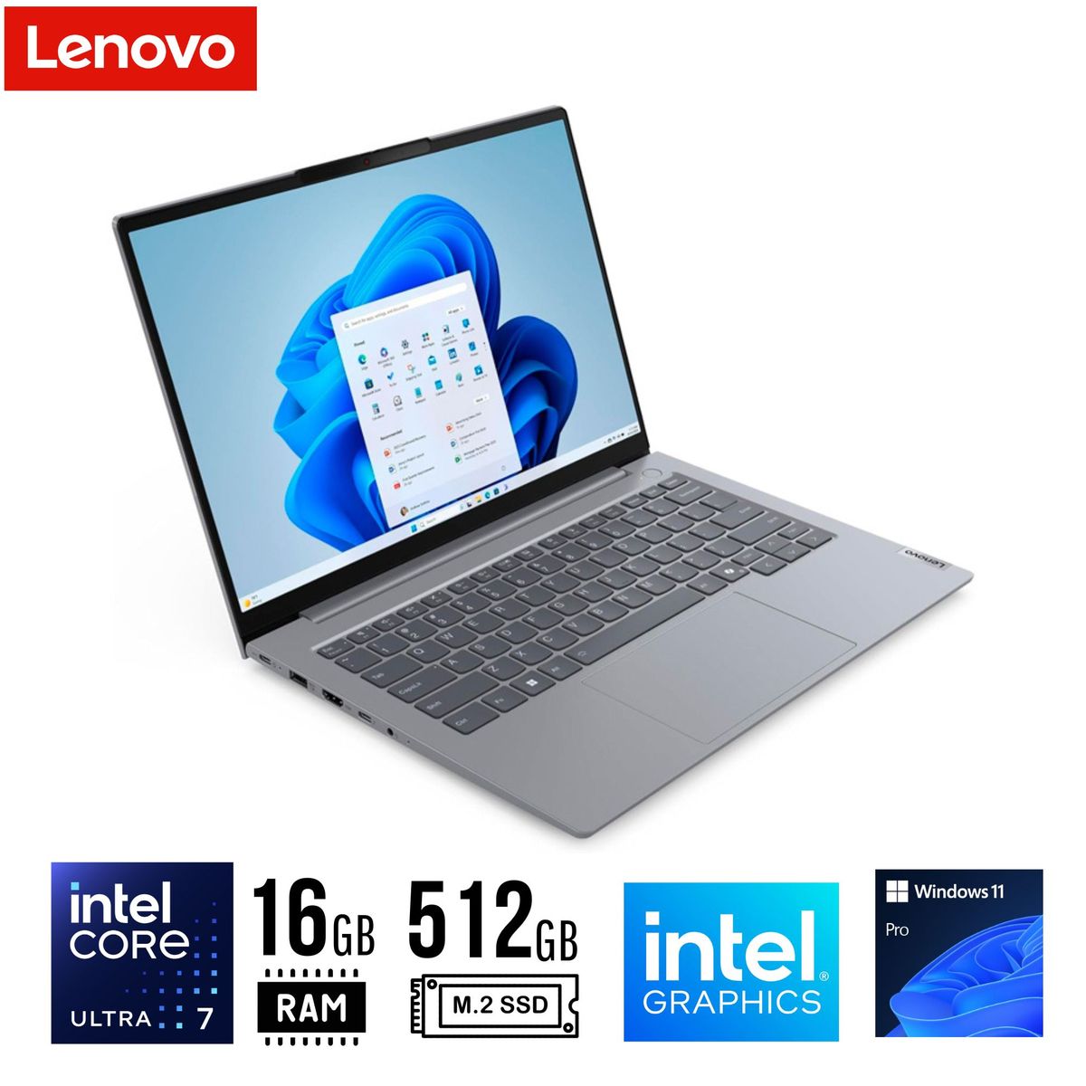 LENOVO - LAPTOP LENOVO ThinkBook 14 G7 IML, 14" WUXGA IPS, Core Ultra 7 155H 16GB DDR5 512GB SSD W11 PRO