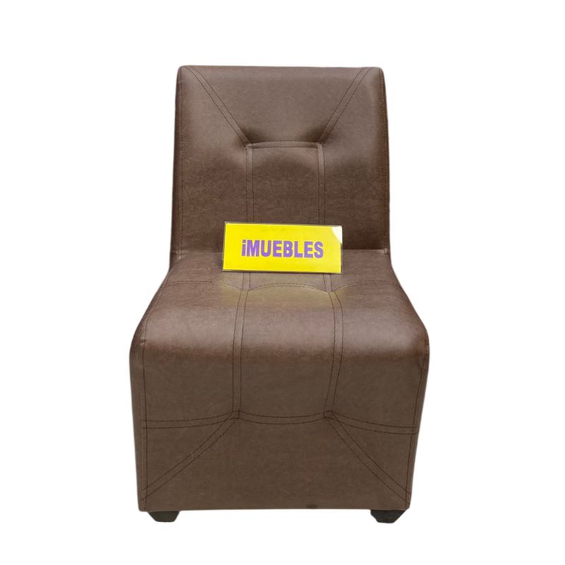 TEMEL - Sillón Individual Sillón Modular Sillón de espera color Café