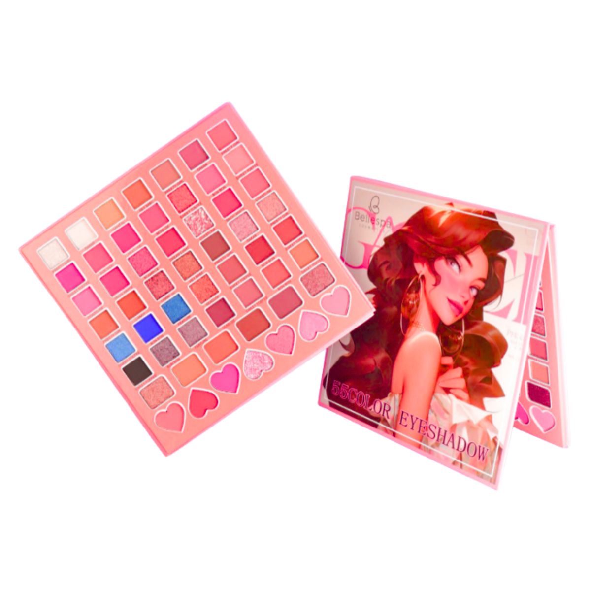 GENERICO - Sombras Glam Palette 55 Color Eyeshadow - Bellespa