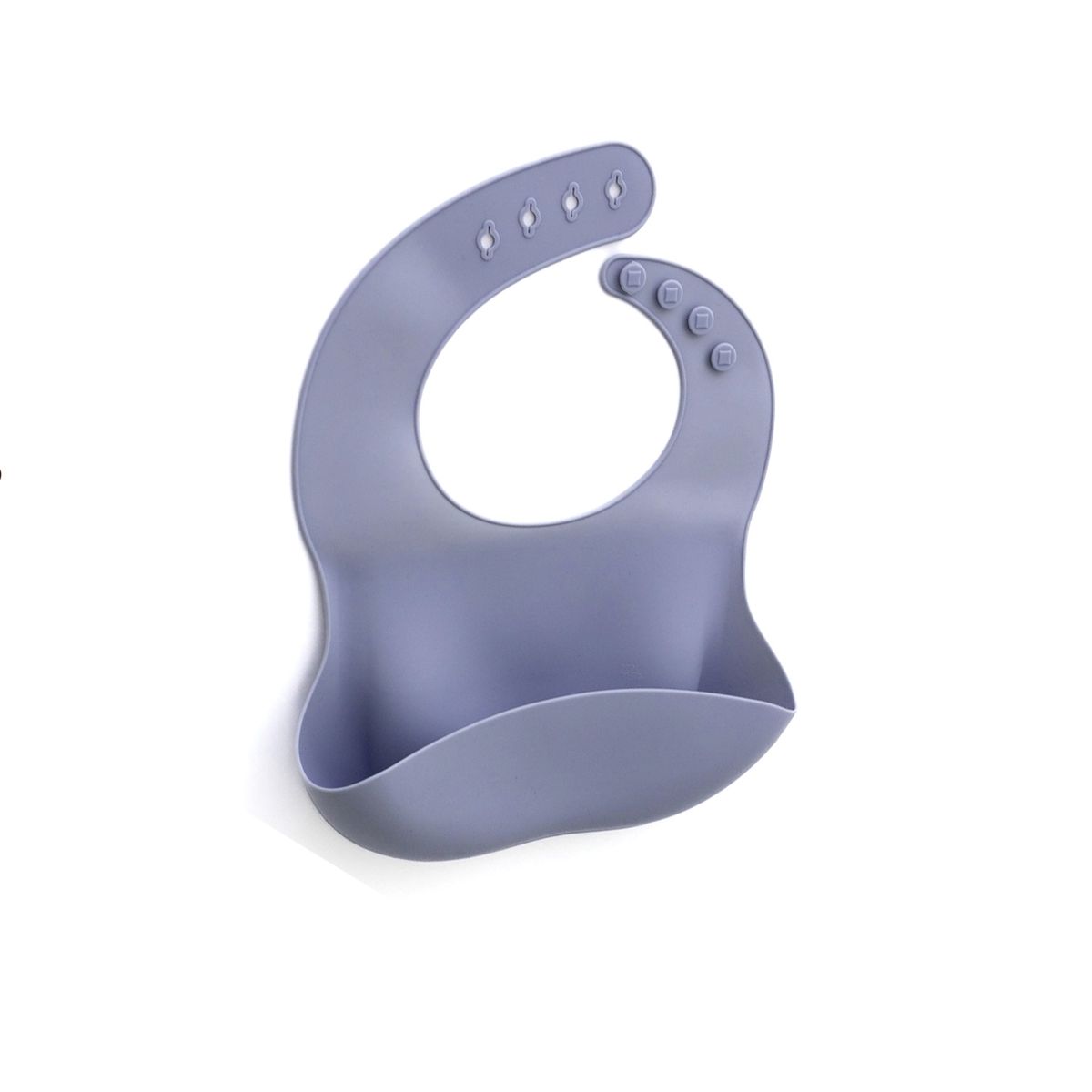 GENERICO - Set de Alimentación Babero de Silicona Búho Lila