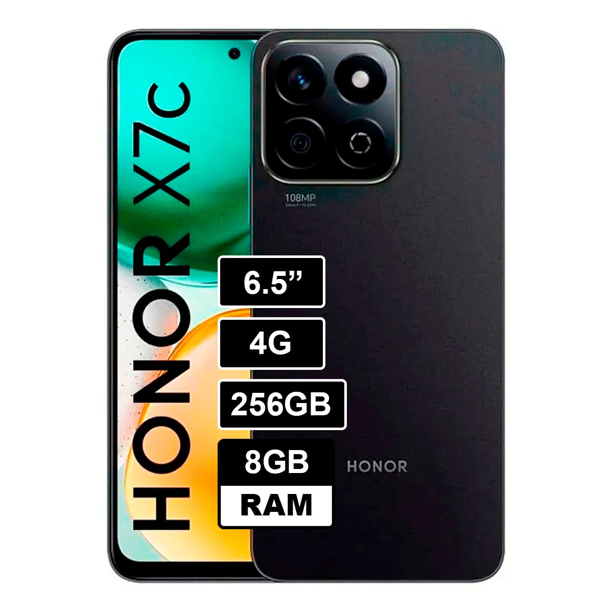 HONOR - Celular Libre Honor X7c 8GB RAM - 256GB NEGRO