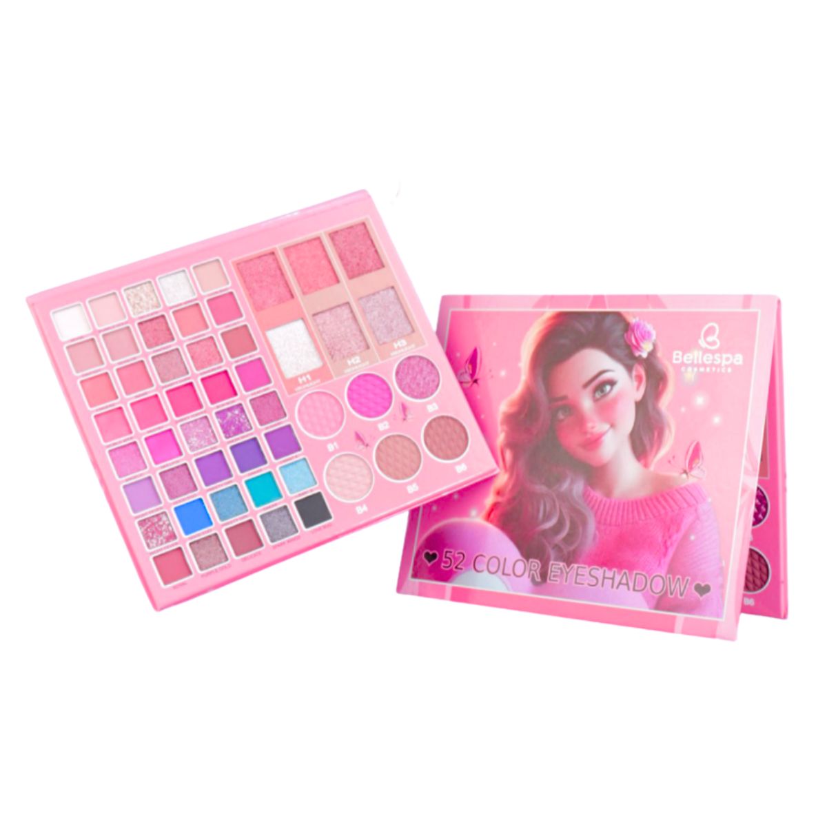 GENERICO - Pleta de Sombras Butterfly 52 Color Eyeshadow - Bellespa