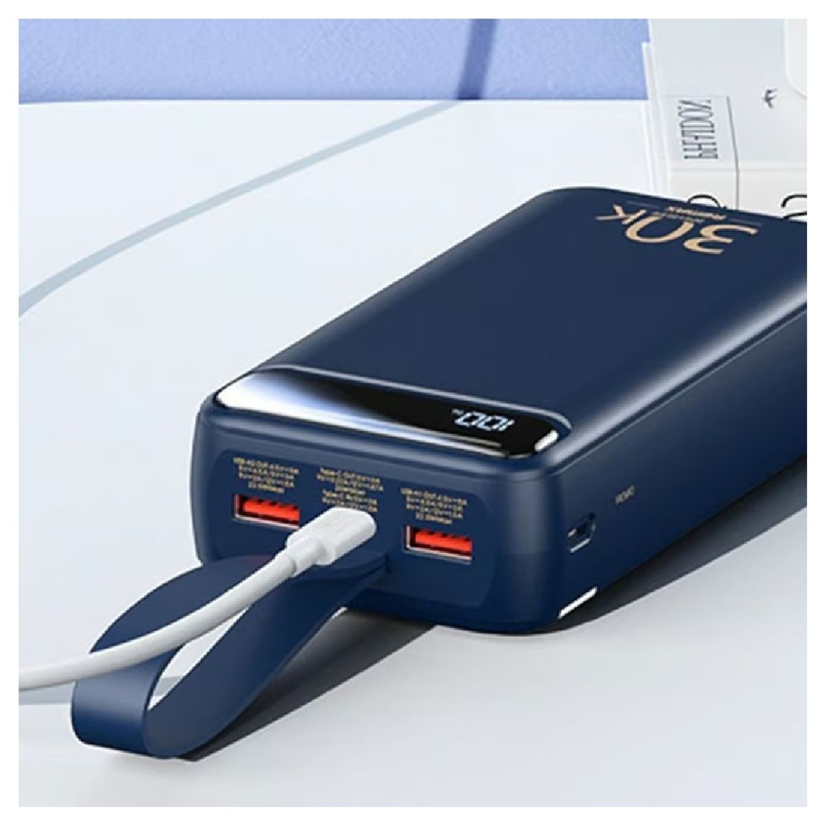 REMAX - Power Bank 30000mAh PD+QC 20W+225W Remax RPP-522 Azul