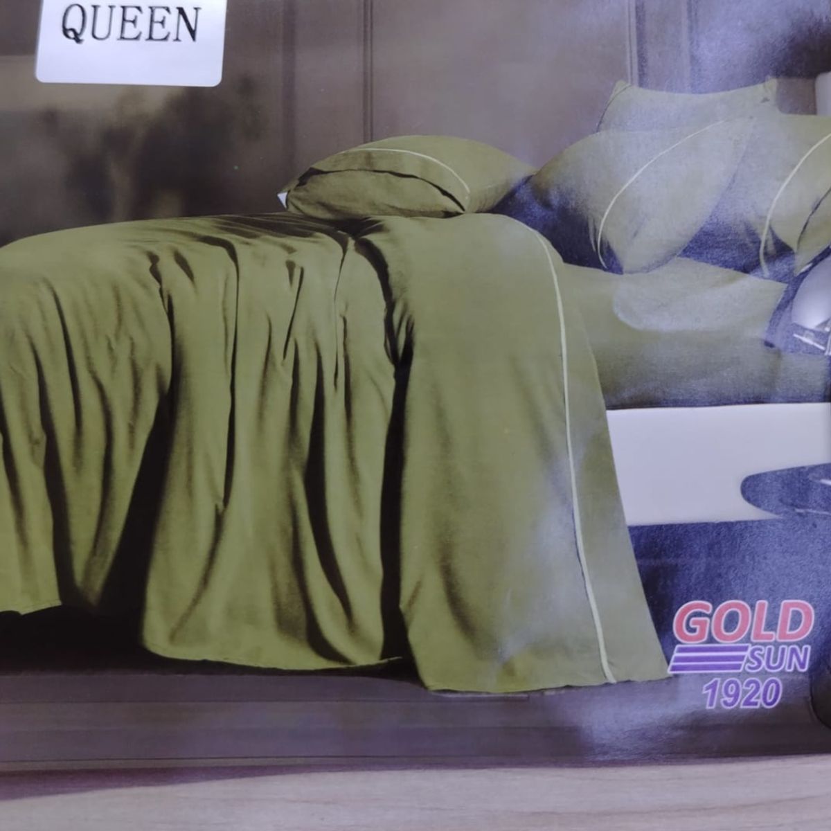 GOLDSUN - JUEGO DE SÁBANAS GOLDSUN COLOR ENTERO QUEEN