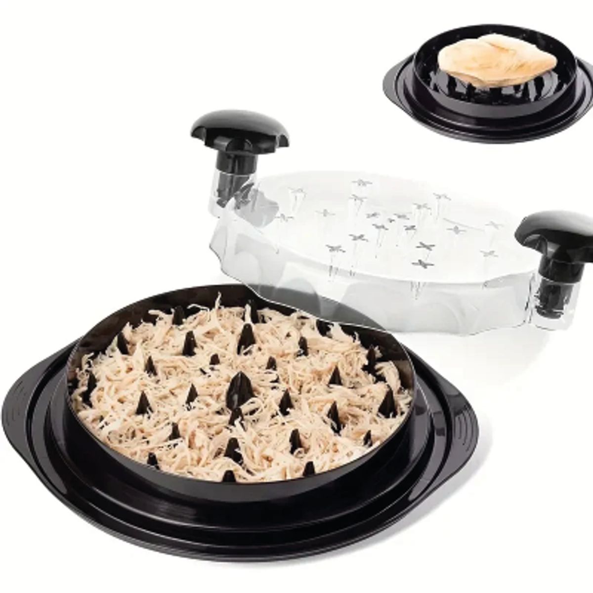 GENERICO - Deshilachador de pollo con tapa acrílica