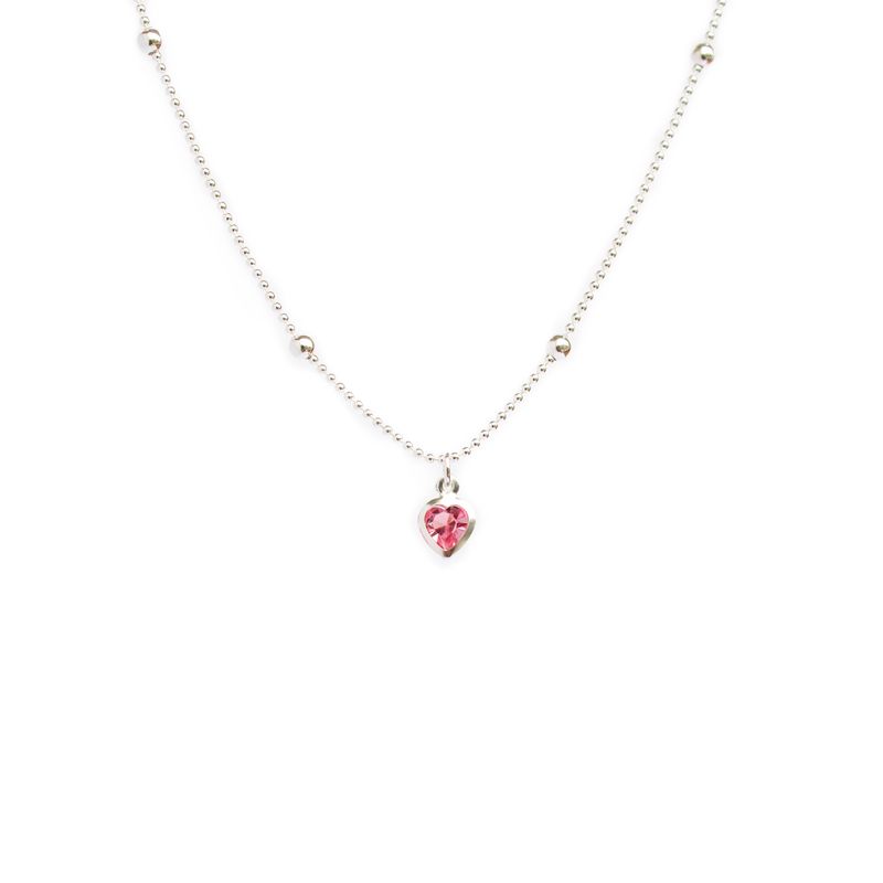 CLEO JOYAS & ACCESORIOS - Collar Corazón Cristal Swarovski