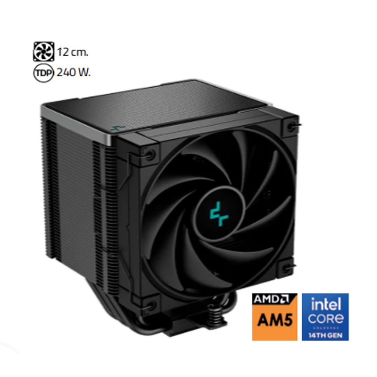 DEEPCOOL - Disipador Por Aire AK500 ZERO DARK 12 cm. 240 W. DeepCool