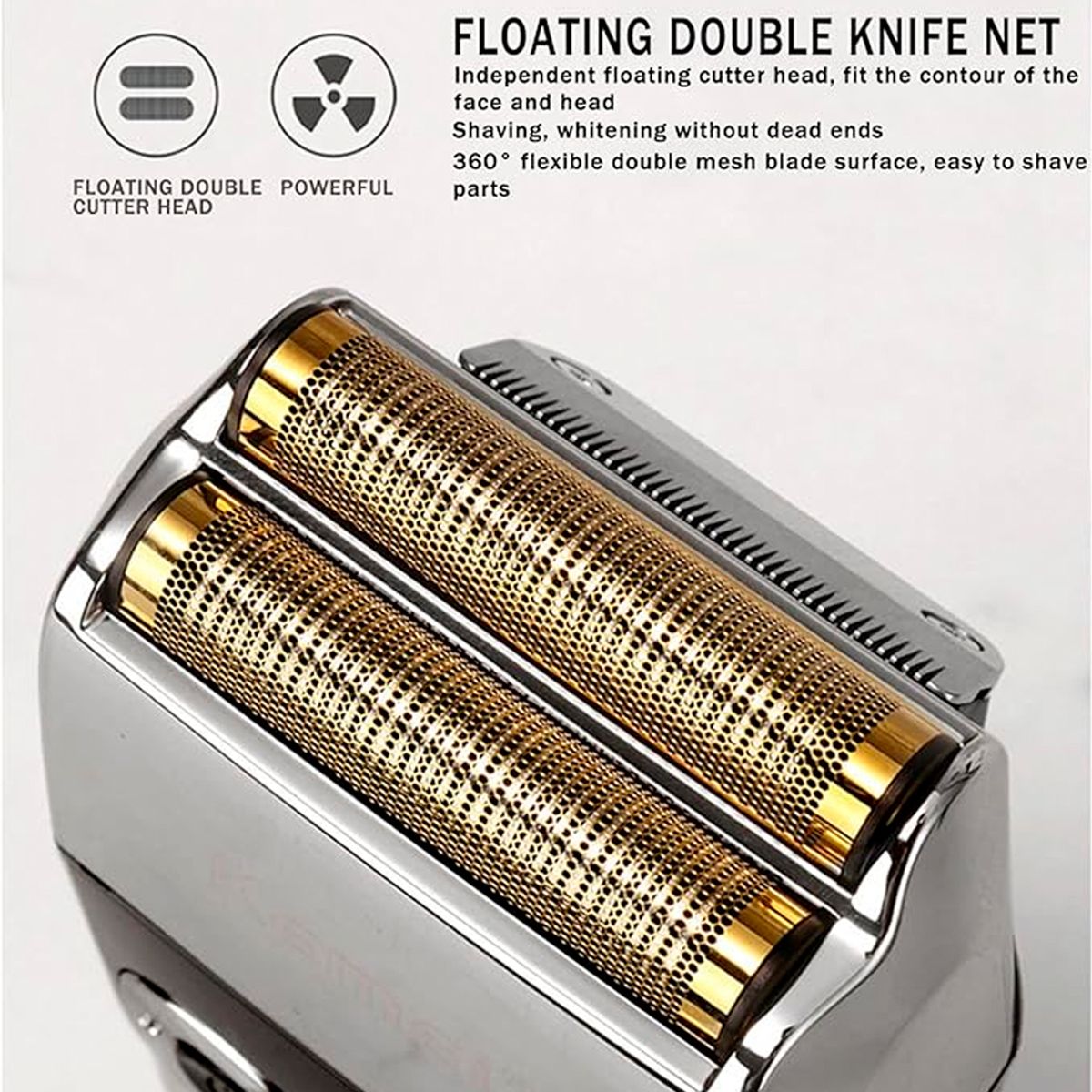 KEMEI - Afeitadora Shaver Kemei KM-2028 Plateado