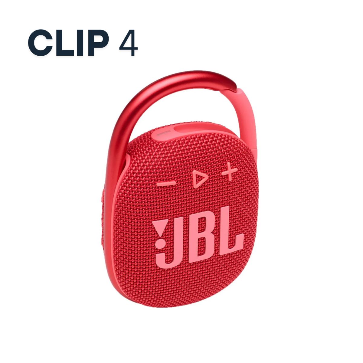 JBL - Parlante JBL Clip 4 de 5W Hasta 10 horas y resistencia IP67 - Rojo