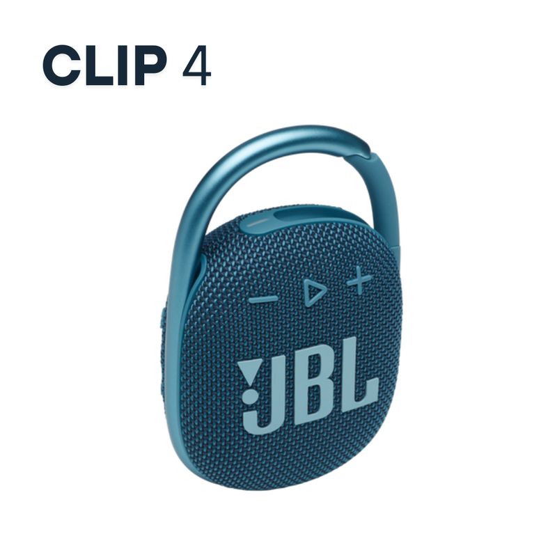 JBL - Parlante JBL Clip 4 de 5W Hasta 10 horas y resistencia IP67 - Azul