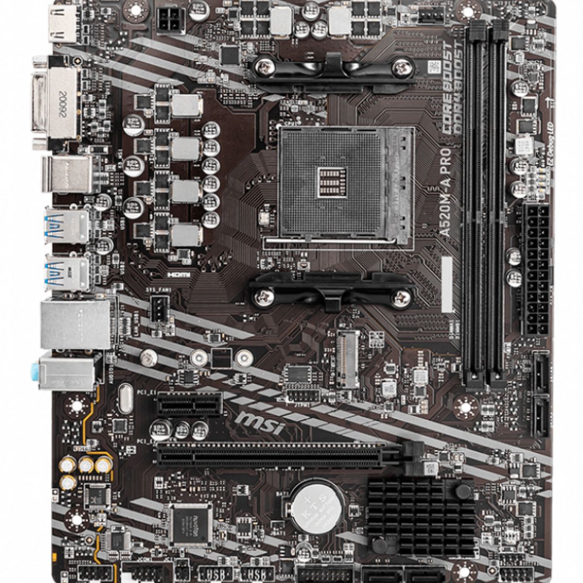 MSI - PLACA MADRE MSI A520M A PRO AM4 PCIe Gen 3 M.2 NVME