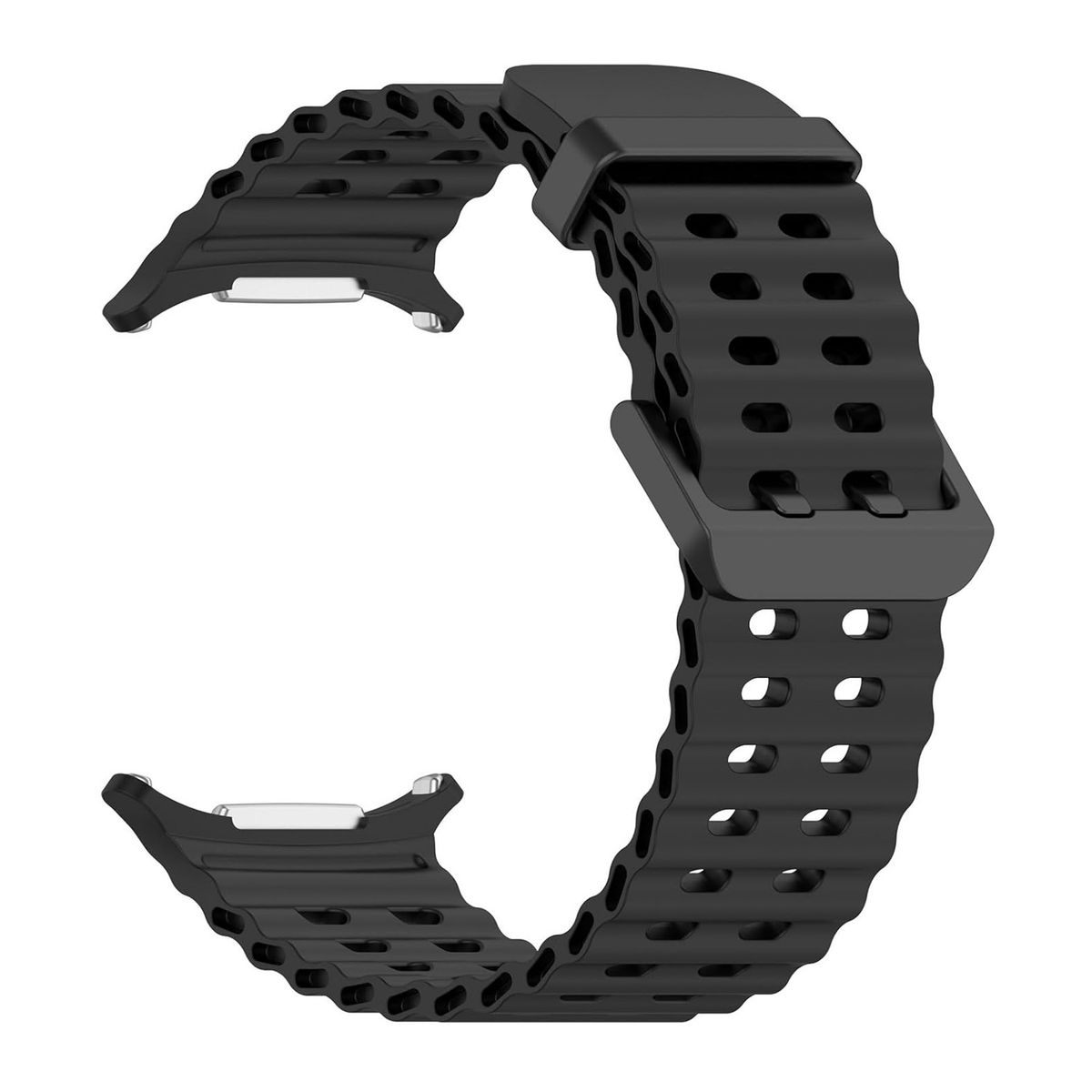 GENERICO - Correas de silicona para Samsung Galaxy  Watch 7 Ultra - Negro