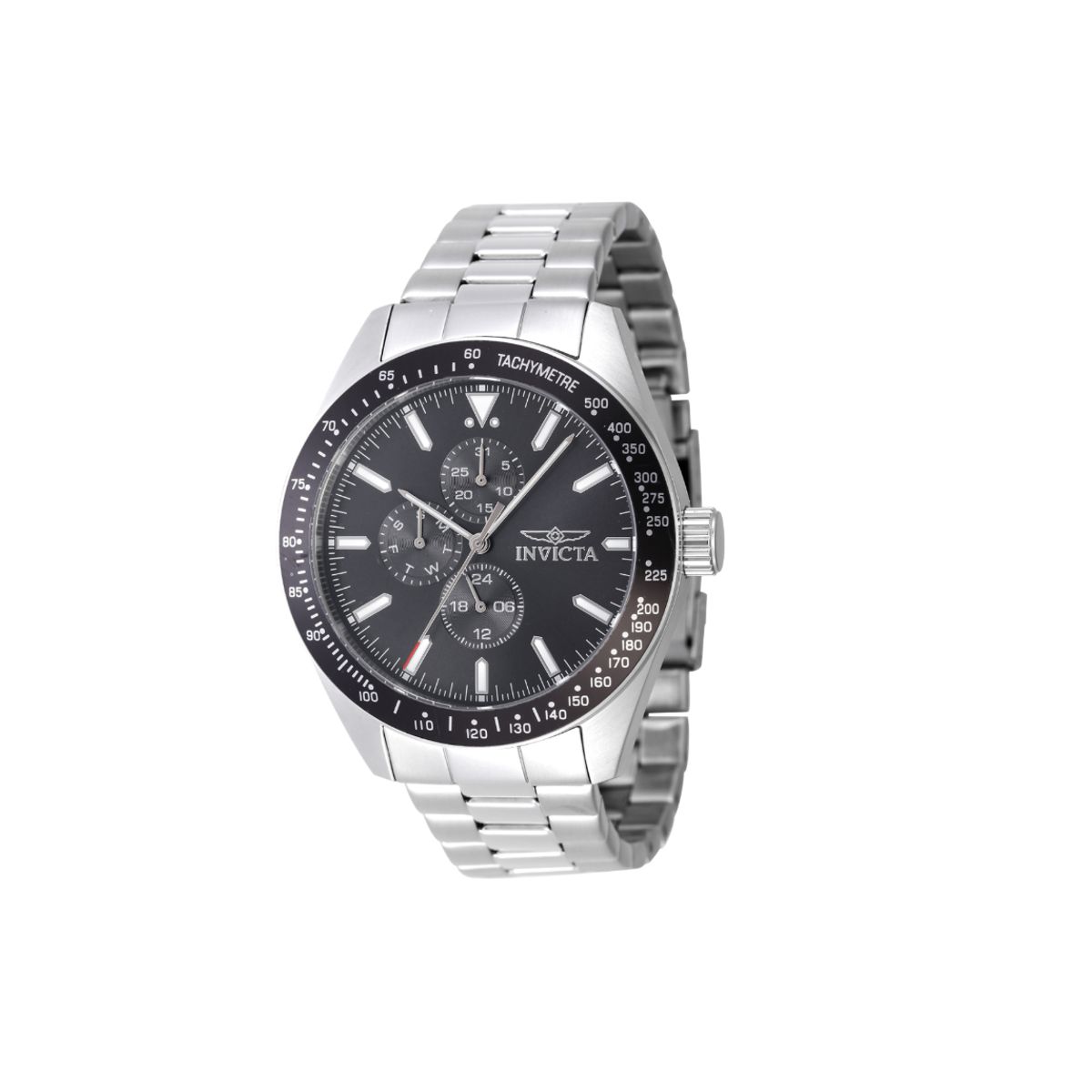 INVICTA - Reloj Invicta Aviator para hombre - 45 mm, acero + CAJA DE ESTUCHE