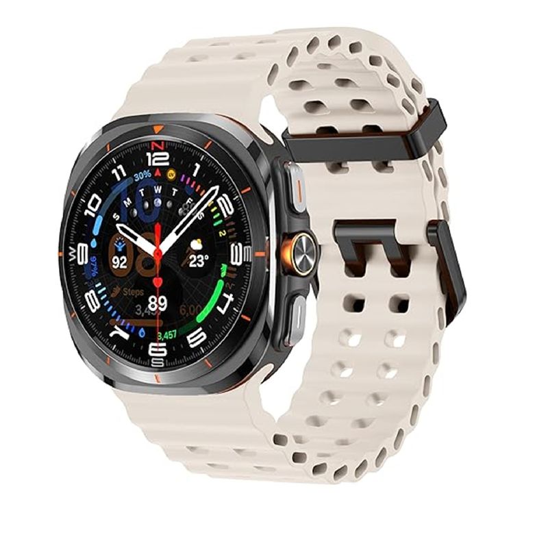 GENERICO - Correas de silicona para Samsung Galaxy  Watch 7 Ultra - Beige