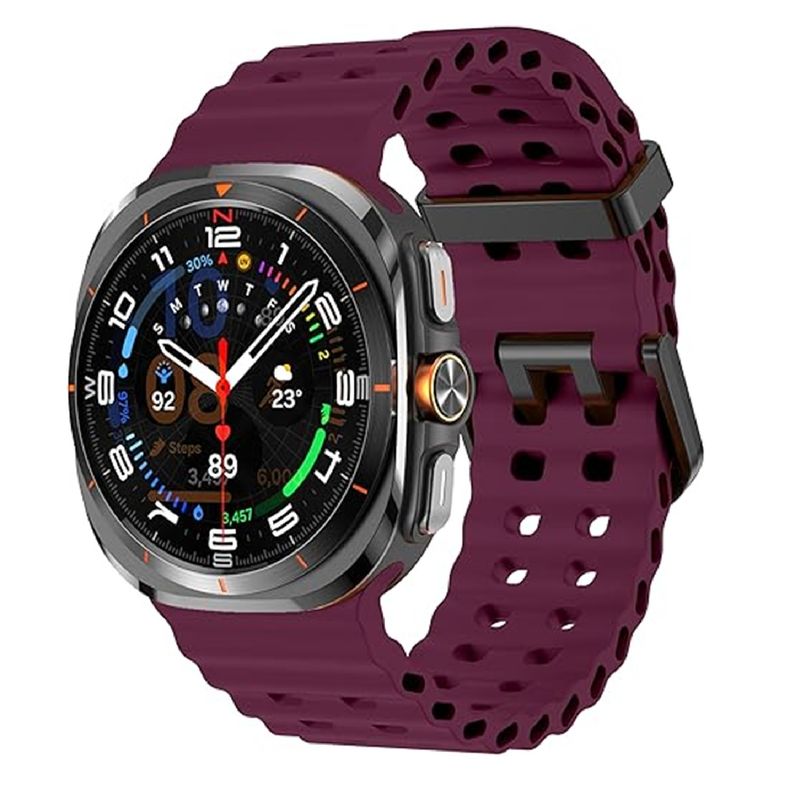 GENERICO - Correas de silicona para Samsung Galaxy  Watch 7 Ultra - Vino
