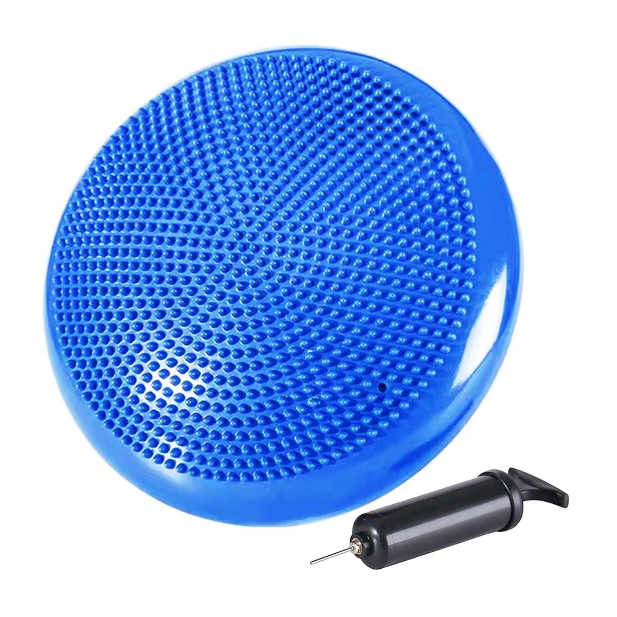 ARGYMPRO - DISCO DE EQUILIBRIO CON INFLADOR PILATES YOGA FITNESS AZUL