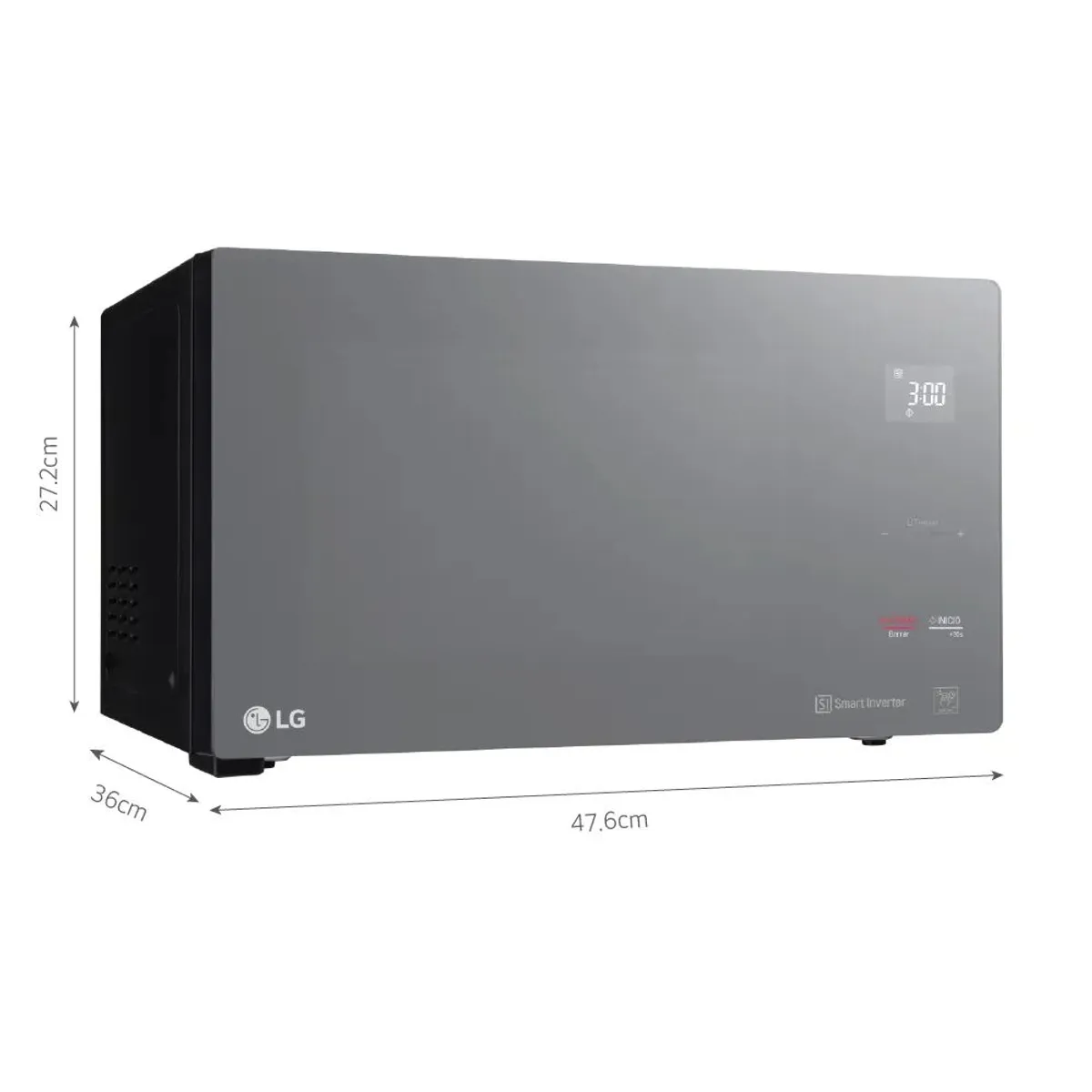 LG - Horno Microondas LG MS2596DIR EasyClean 25L Negro