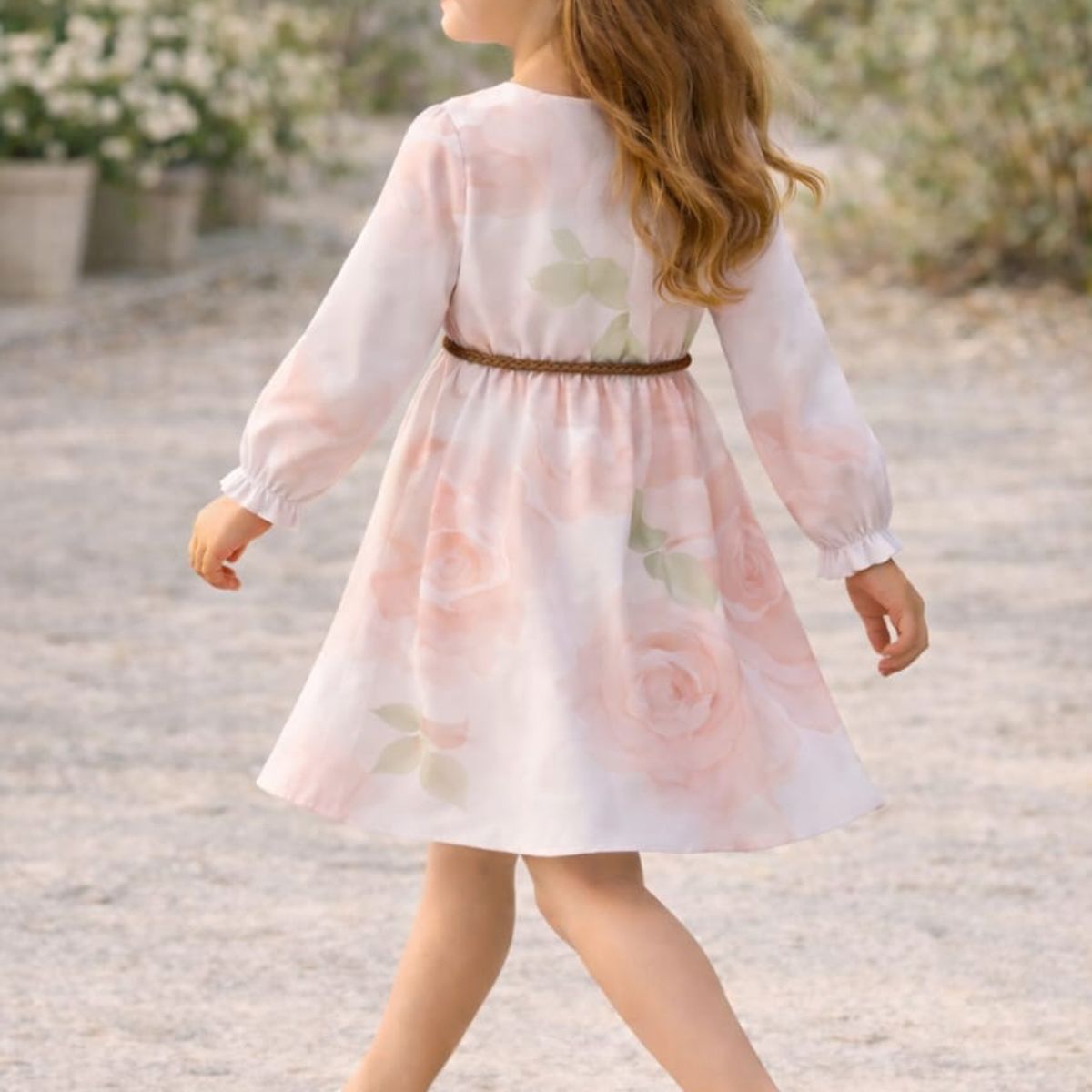 GENERICO - Vestido Flores Rosas con correa