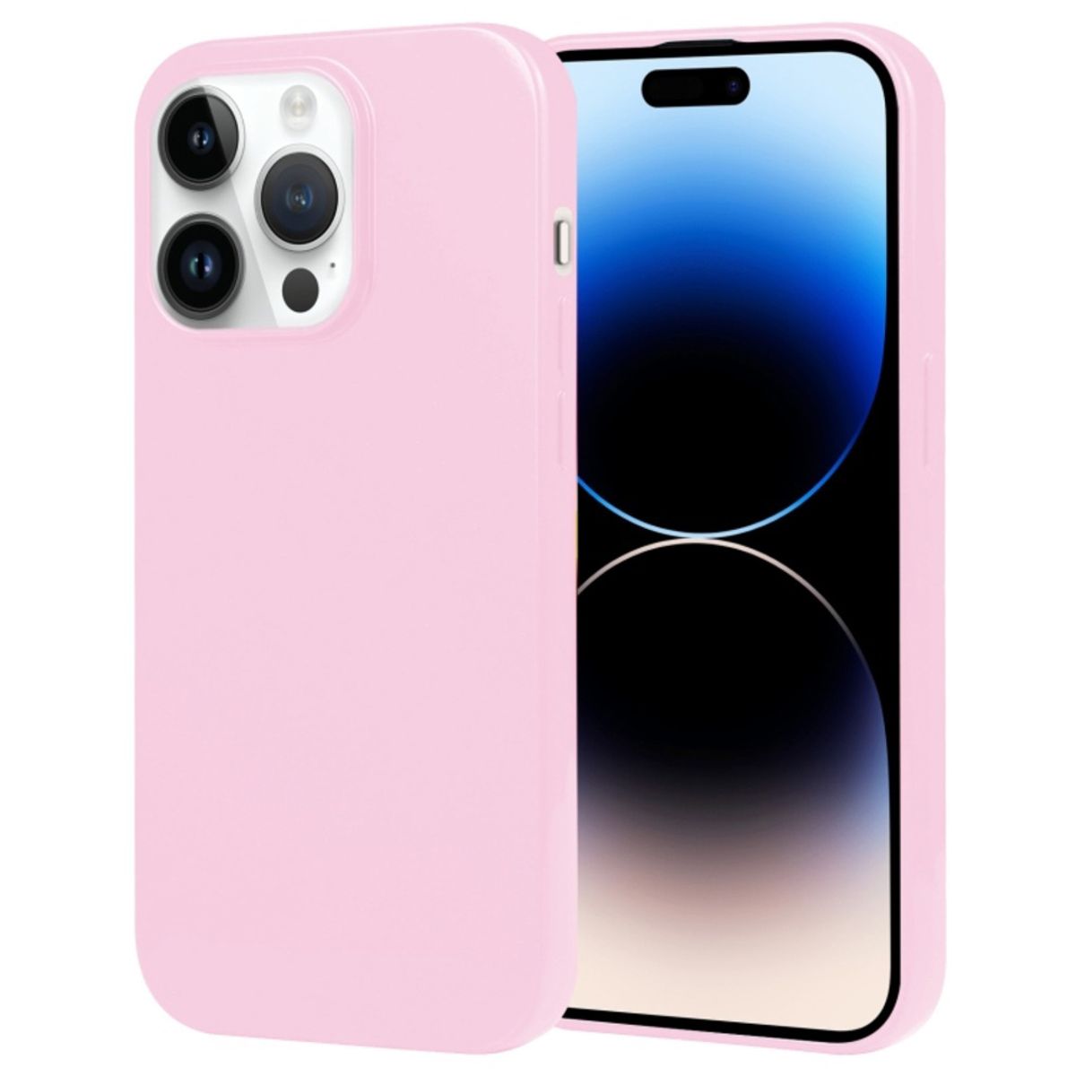 GENERICO - Funda Case para Motorola Moto E7 Jelly Pearl Rosa Antishock Resistente