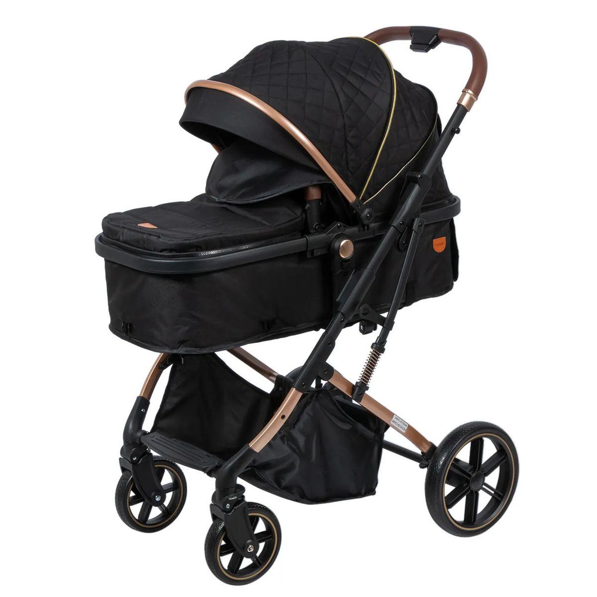 EBABY - Coche Cuna Moisés de Lujo SATURNO EB126-1 Negro