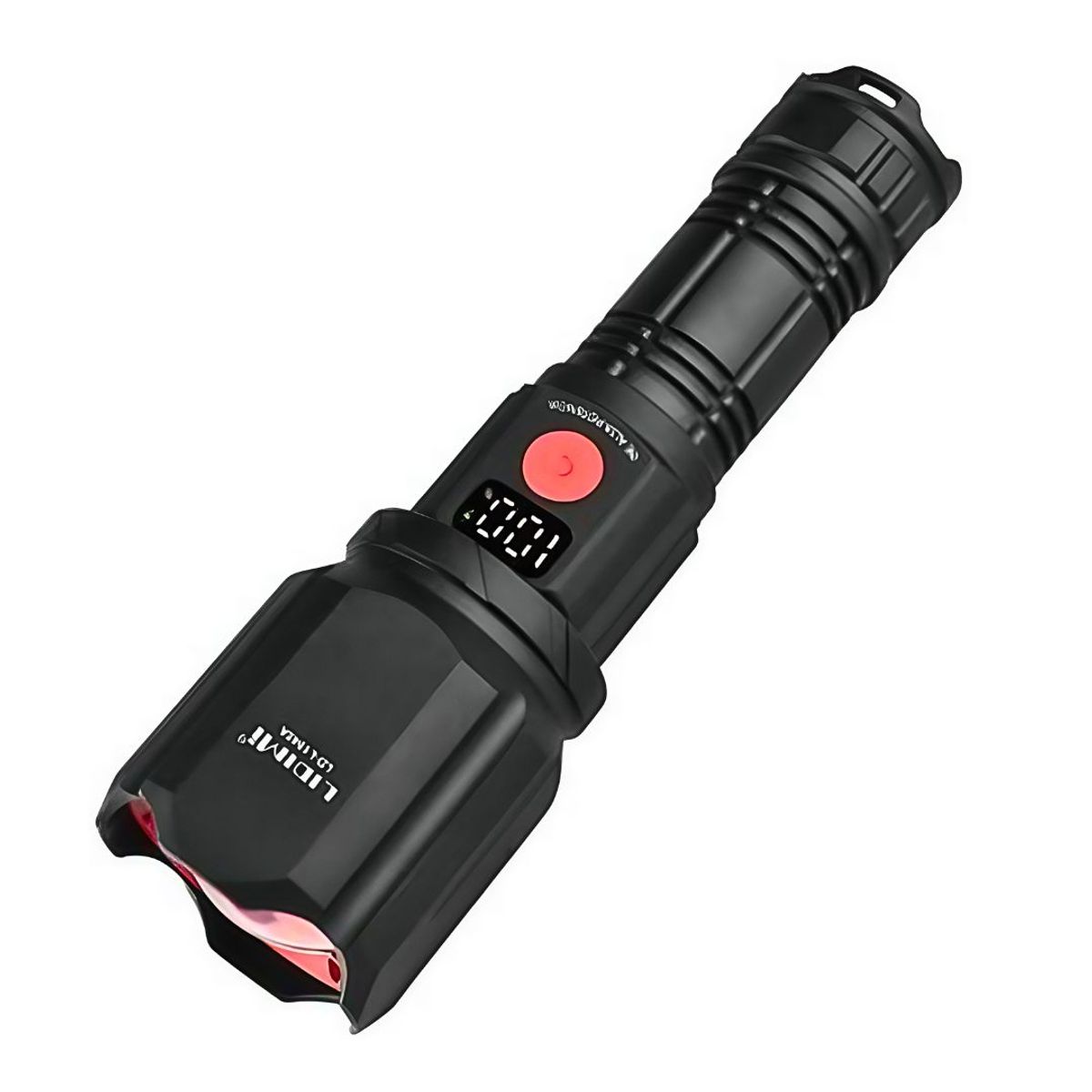 LIDIMI - Linterna LED Recargable 2000m con Zoom, Power Bank, Pantalla y 6 Modos