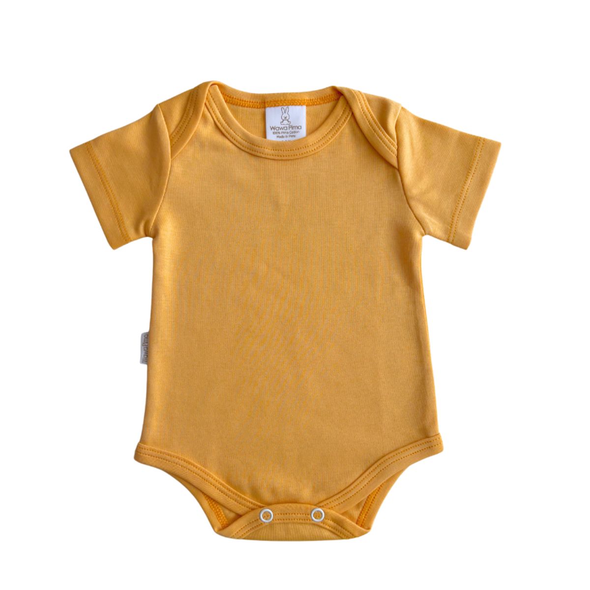 WAWA PIMA - BODY MOSTAZA MC 100%  ALGODÓN PIMA